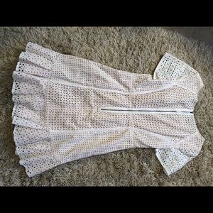 White lace Anthropologie dress